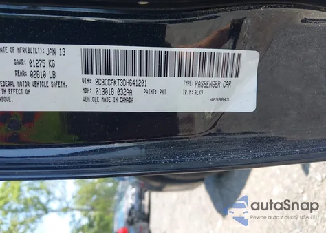 2013 Chrysler 300C Awd from USA, damaged, VIN 2C3CCAKT3DH641201